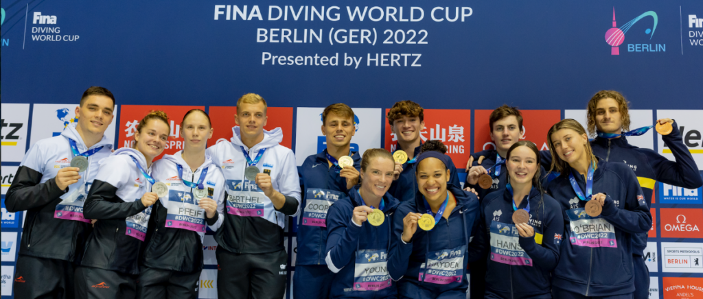 Silver for the German team at the end of the FINA Diving World Cup